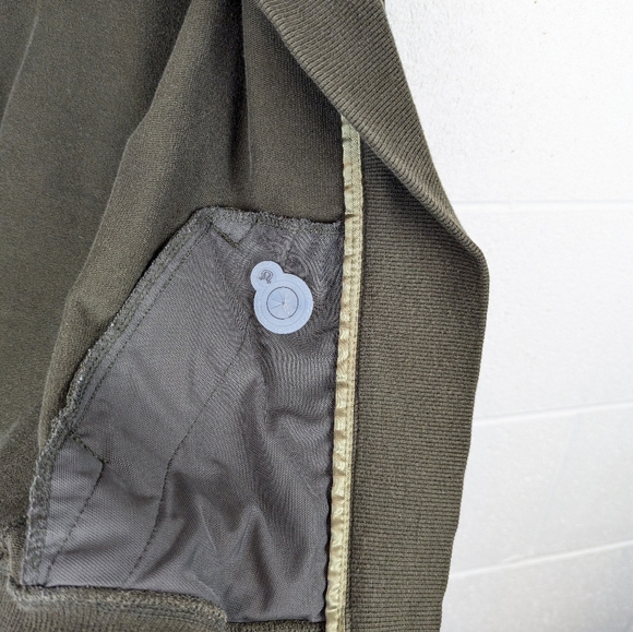 Rare Vintage Lululemon Slalom Jacket Military Green Quilted Patches Herringbone - Picture 3 of 11
